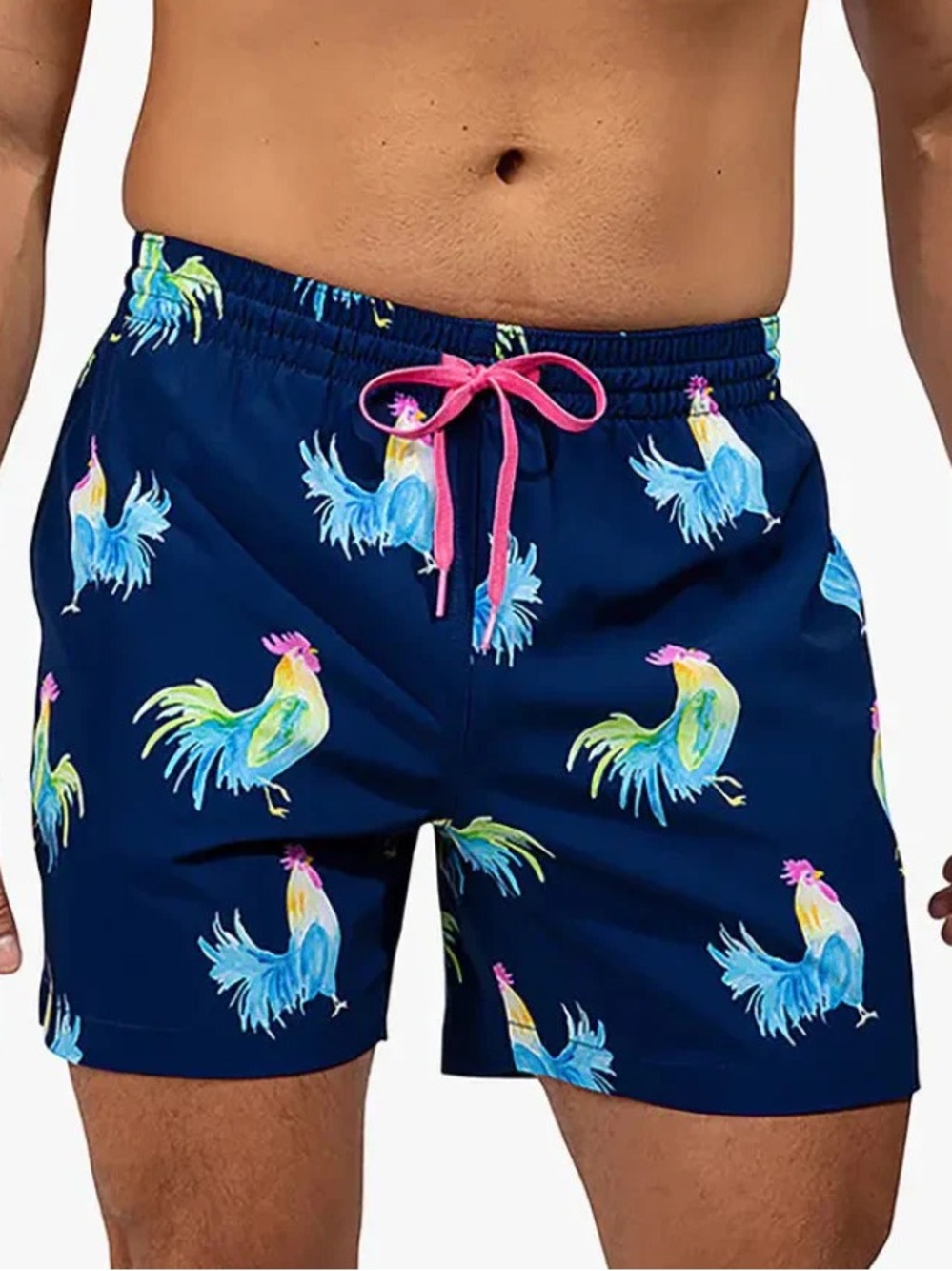 EUC chubbies Fowl Plays Swim Trunks 7” Inseam Size L Beach ~ Summer ~ Vacation!